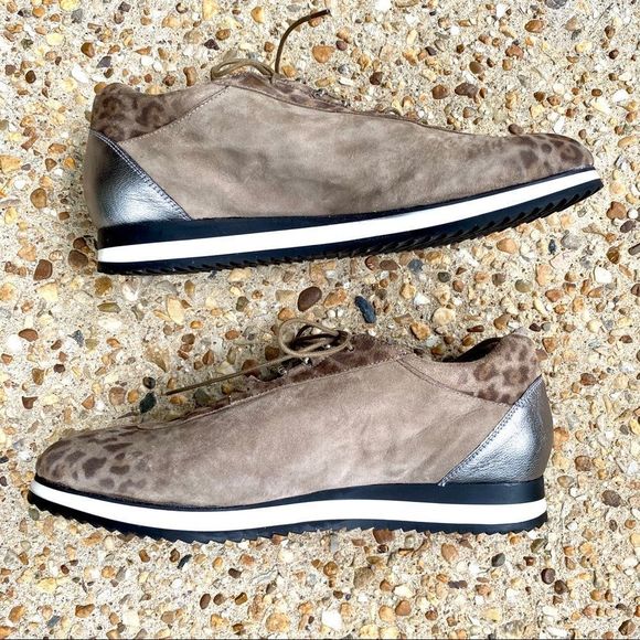 NWOT NWOB Stuart Weitzman Relay Leopard Sneakers Size 8 - Picture 2 of 7